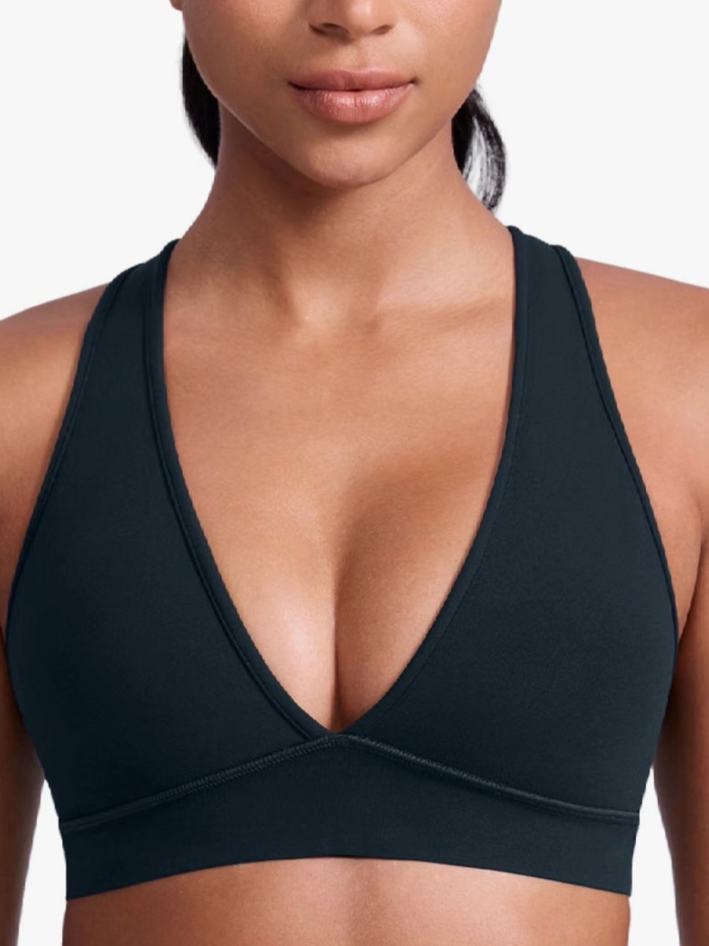 CRZ YOGA Butterlift Deep V Neck Sports Bra